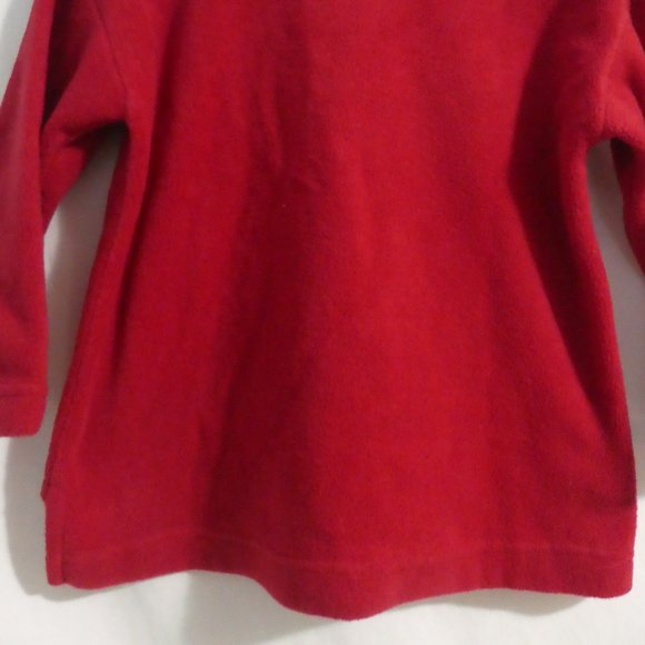 CITYSCAPE KIDS | size 8 | Red 1/4 Zip Fleece Embroidered Shirt | Made In Canada - Picture 12 of 12